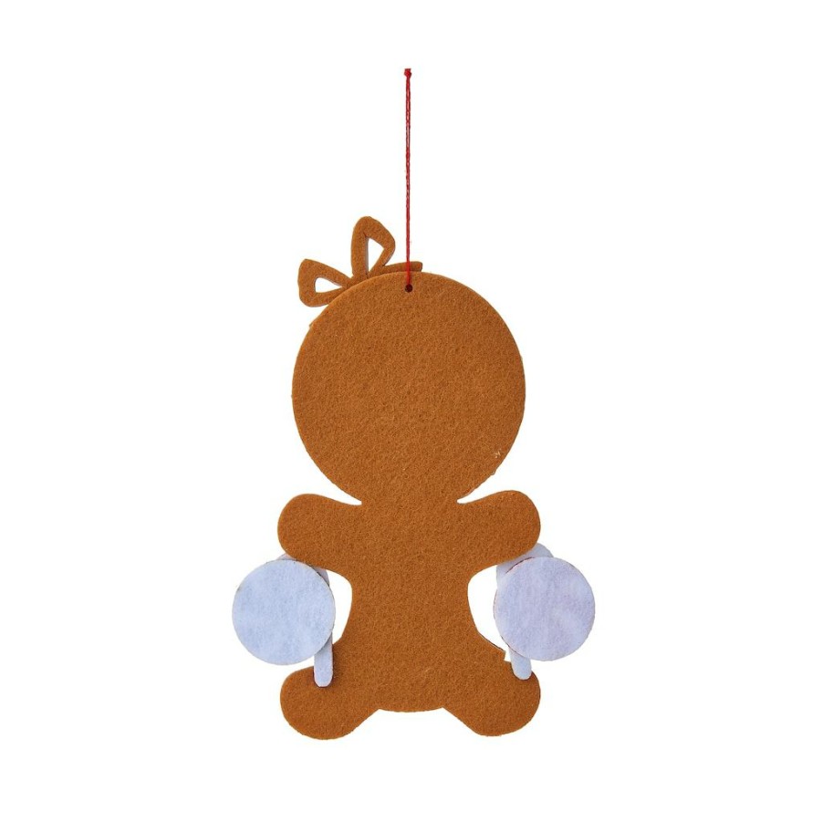 Frames * | Outlet Gingerbread 2.5 X 2.5 Felt Ornament Frame, Christmas By Studio Decor By Studio Decor