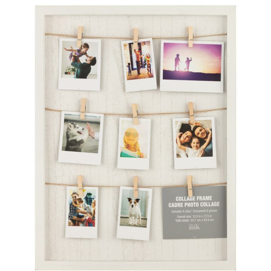 Frames * | Best Pirce 6 Pack: White Board 13.3 X 17.3 Collage Clip Frame By Studio Decor By Studio Decor