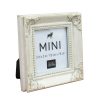 Frames * | New White Leaf Corner Accents Mini Frame By Studio Decor By Studio Decor