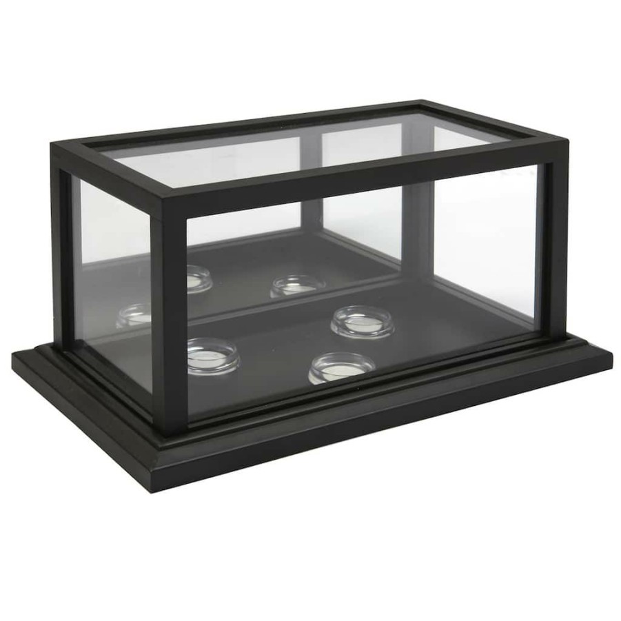 Frames * | Discount 12 Pack: Black Baseball Mirrored Display Case By Studio Decor By Studio Decor