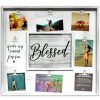 Frames * | New 6 Pack: 9 Opening White Rustic 19.5 X 21.5 Collage Clip Frame By Studio Decor By Studio Decor