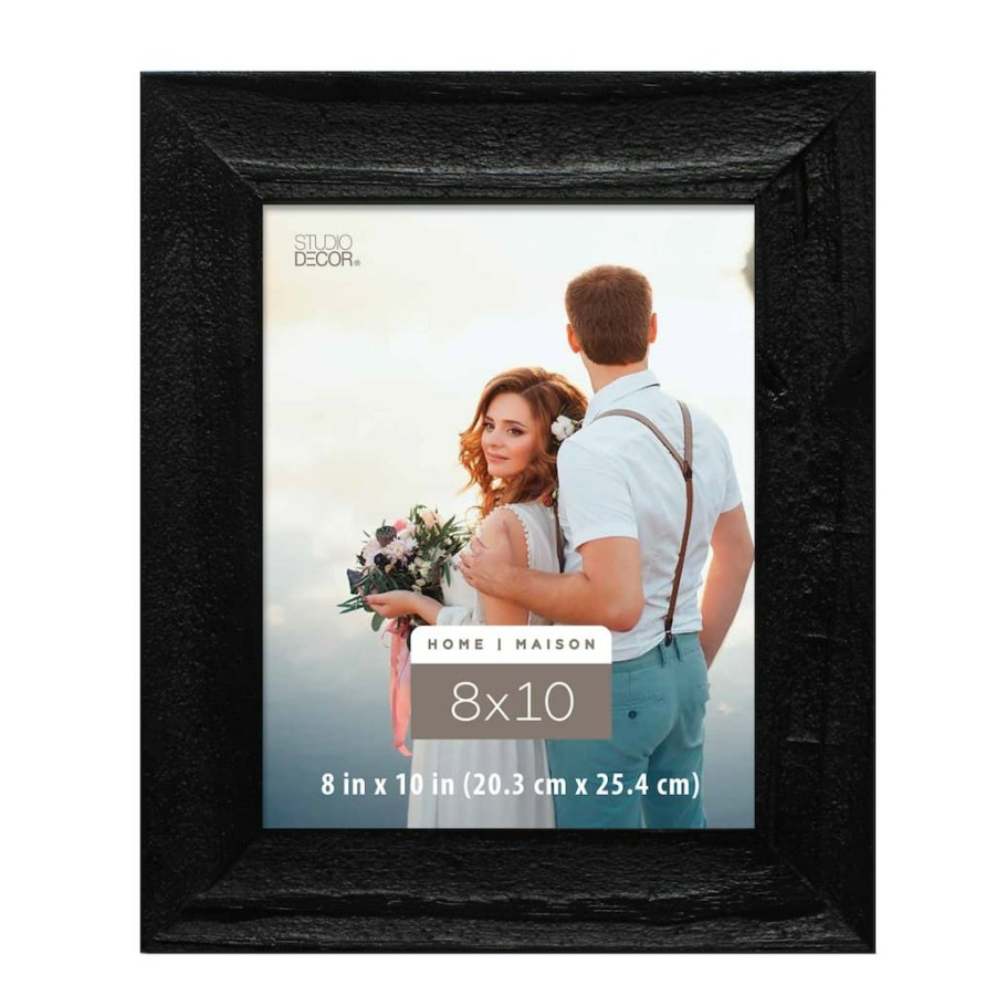 Frames * | Best Pirce Sand Blaster Wide Frame, Home By Studio Decor By Studio Decor Black