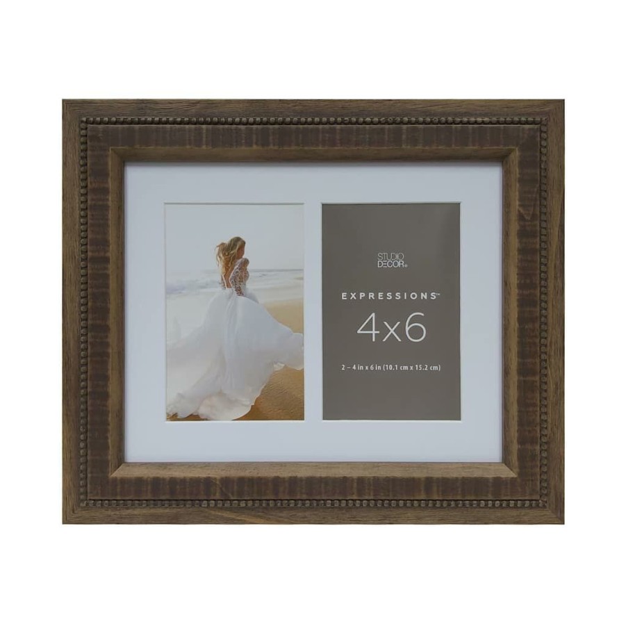 Frames * | Top 10 2 Opening Natural Seraphina 4 X 6 Collage Frame, Expressions By Studio Decor By Studio Decor