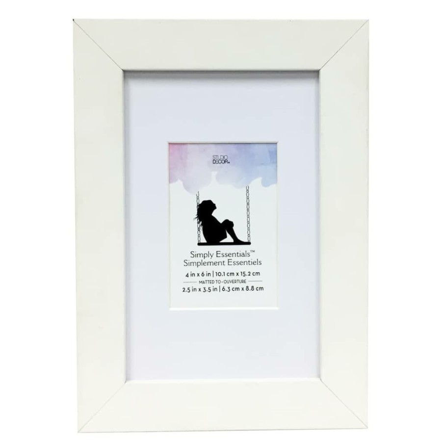 Frames * | Coupon White 2.5 X 3.5 Frame, Simply Essentials By Studio Decor By Studio Decor