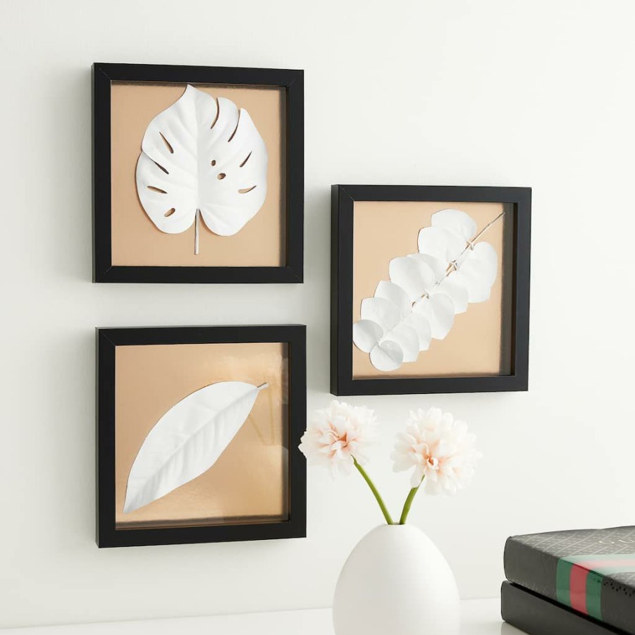 Frames * | Outlet 3-Pack Black 8 X 8 Shadow Boxes, Fundamentals By Studio Decor By Studio Decor