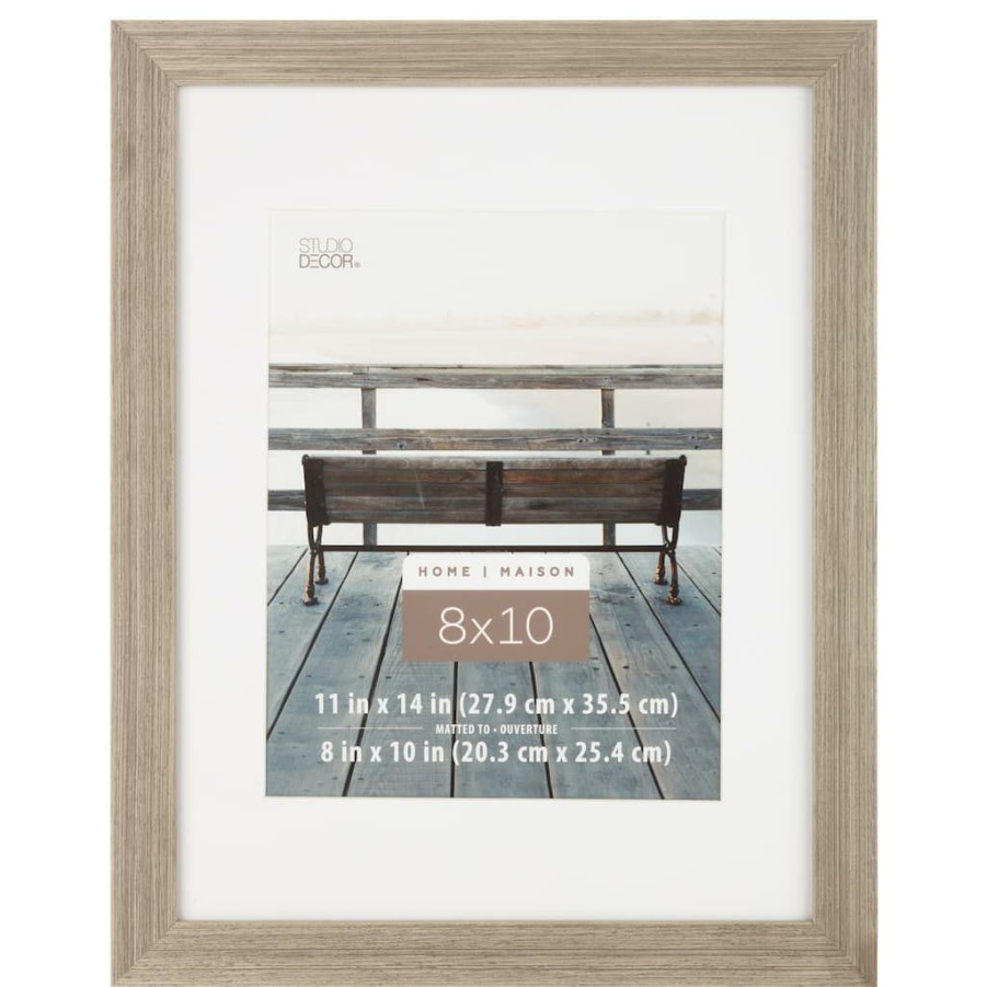 Frames * | Outlet 12 Pack: Grey 8 X 10 Frame With Mat, Home By Studio Decor By Studio Decor