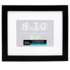 Frames * | Buy Belmont Frame With Mat By Studio Decor By Studio Decor Black