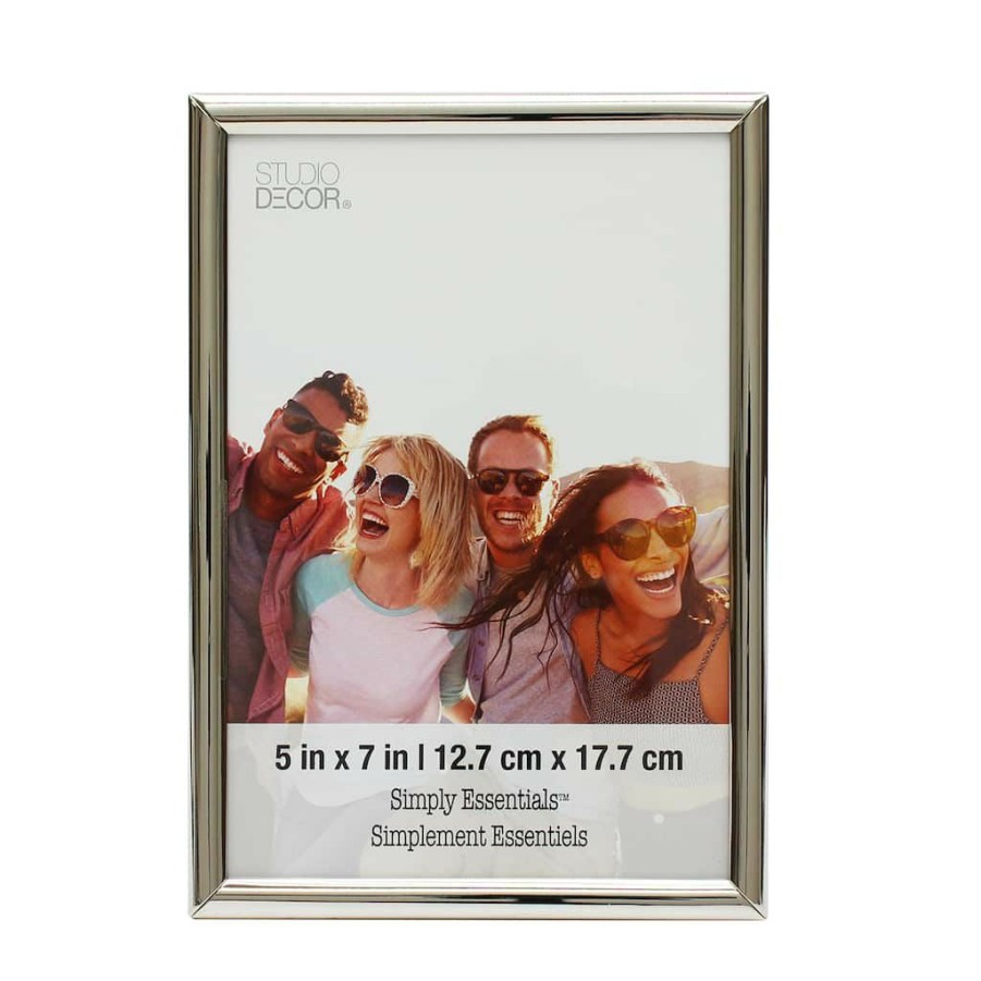 Frames * | New 12 Pack: Polished Silver Frame, 5 X 7 , Simply Essentials By Studio Decor By Studio Decor