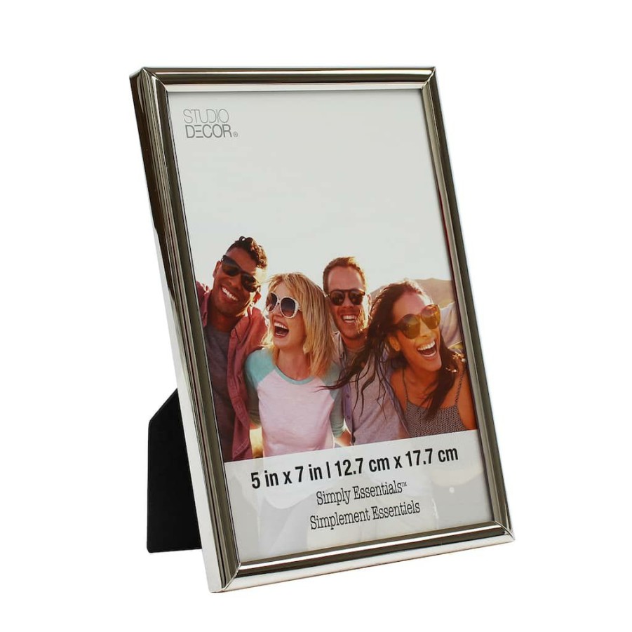 Frames * | New 12 Pack: Polished Silver Frame, 5 X 7 , Simply Essentials By Studio Decor By Studio Decor