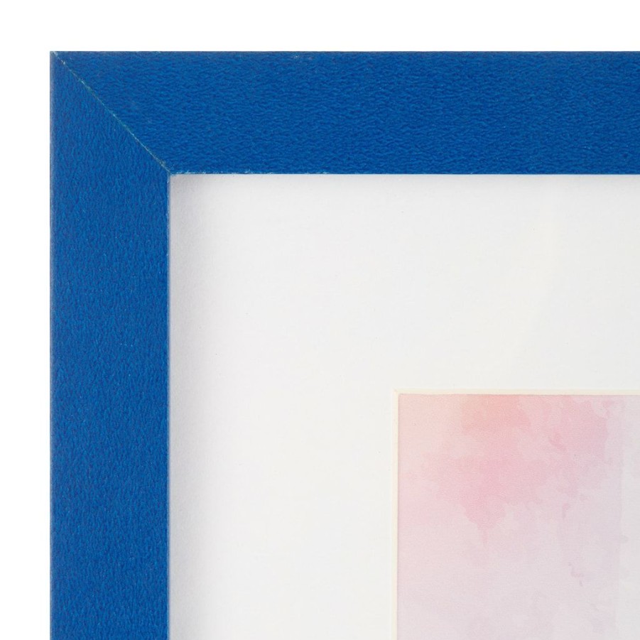 Frames * | Best Pirce 12 Pack: Linear Frame With Mat, Simply Essentials By Studio Decor By Studio Decor Blue