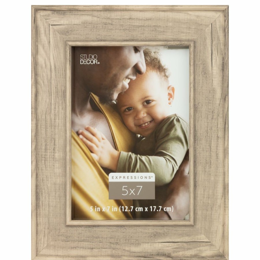 Frames * | Wholesale 12 Pack: Light Gray Wood Grain Frame, Expressions By Studio Decor By Studio Decor