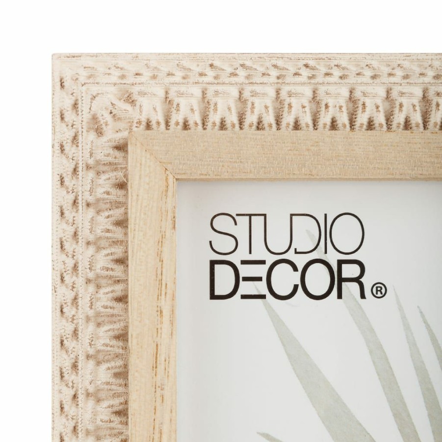 Frames * | Cheap Faux & Natural Woven Picture Frame By Studio Decor By Studio Decor