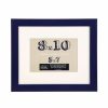 Frames * | Budget Belmont Frame With Mat By Studio Decor By Studio Decor Navy