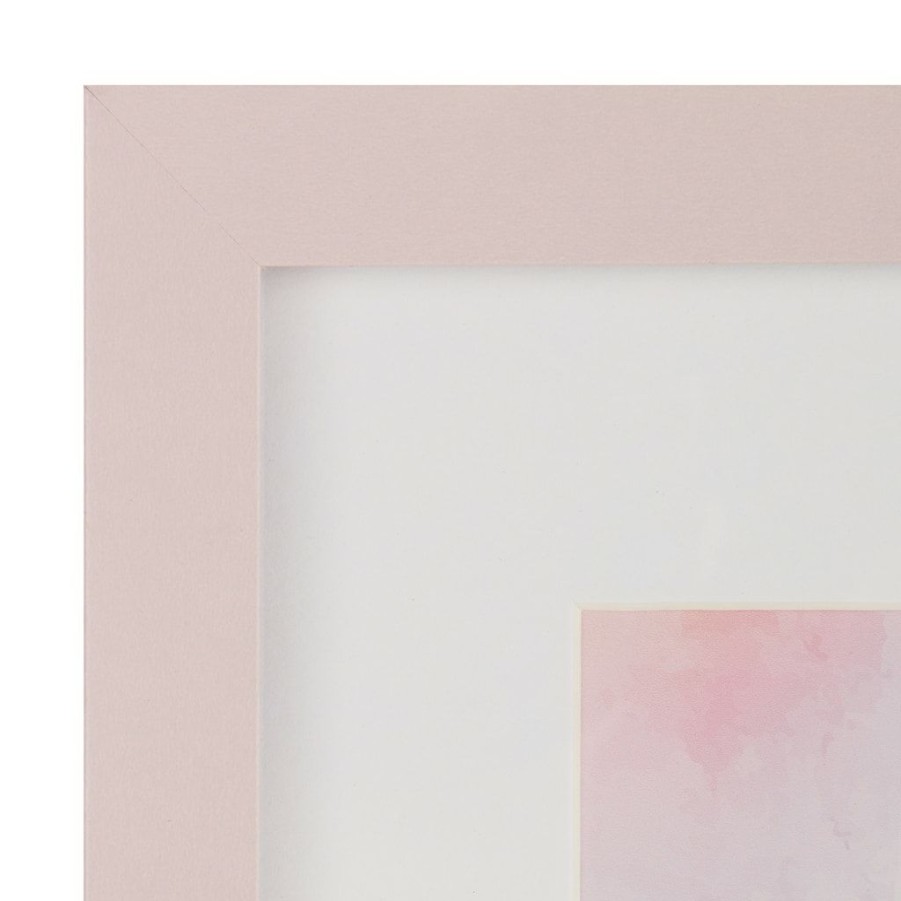 Frames * | New Pink Linear 5 X 7 Frame With Mat, Simply Essentials By Studio Decor By Studio Decor