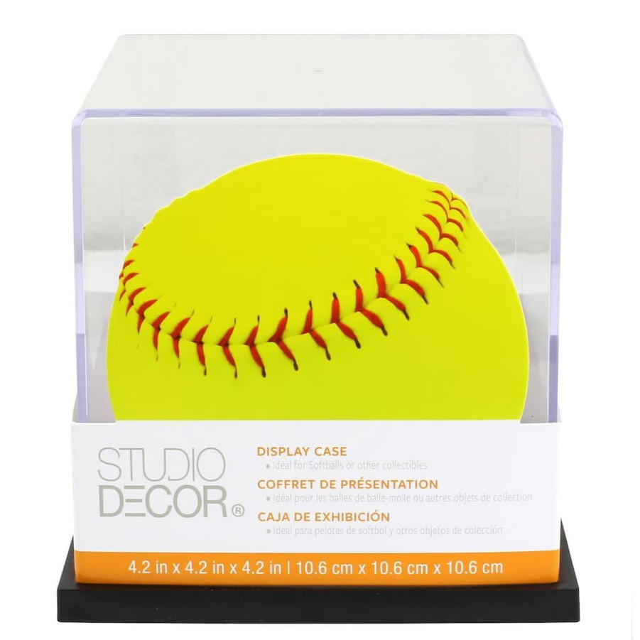 Frames * | Wholesale 12 Pack: Softball Display Case By Studio Decor By Studio Decor