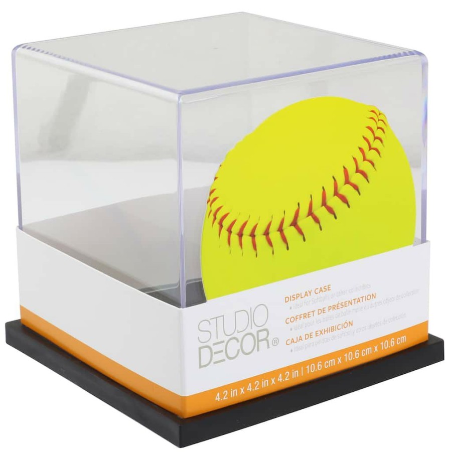 Frames * | Wholesale 12 Pack: Softball Display Case By Studio Decor By Studio Decor