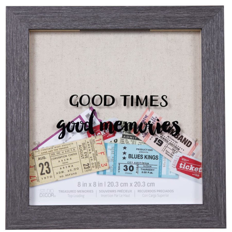 Frames * | Outlet Good Times" Shadow Box, 8 X 8 , By Studio Decor By Studio Decor