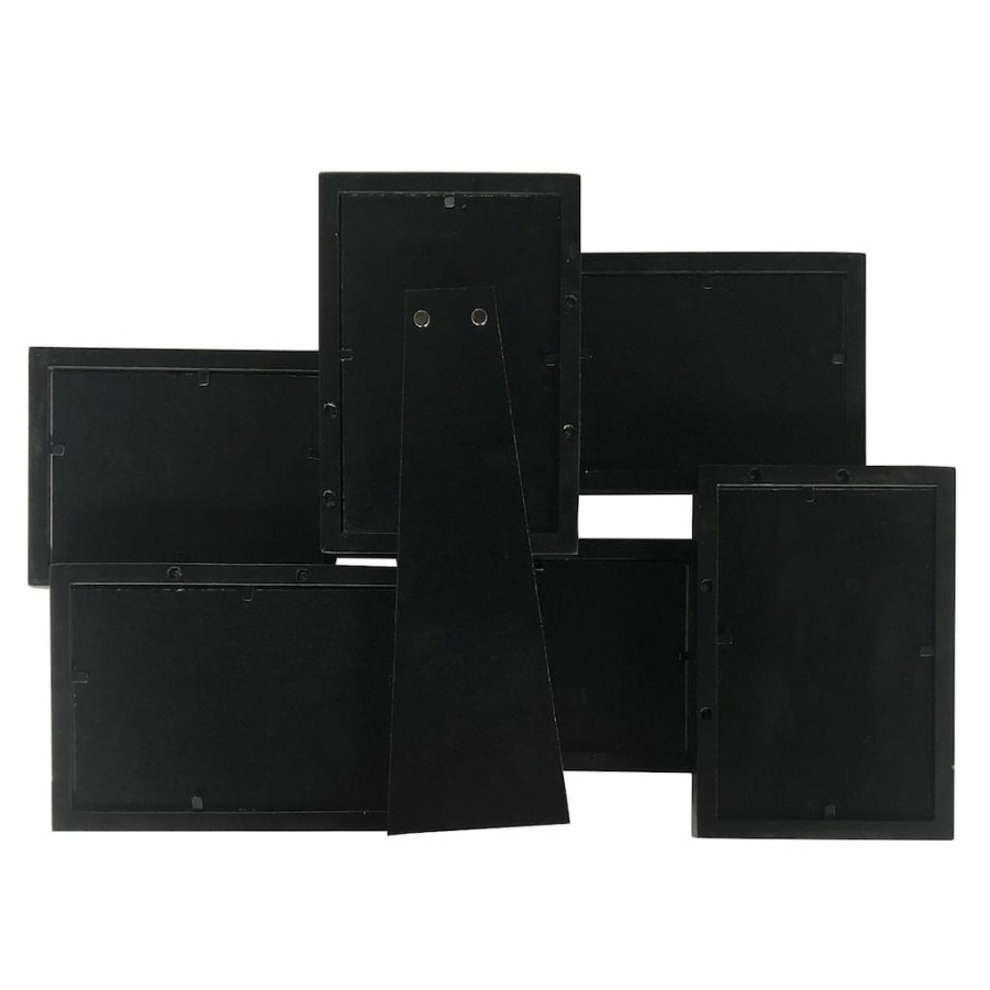 Frames * | Outlet 12 Pack: 6 Opening Black Collage Frame, Expressions By Studio Decor By Studio Decor