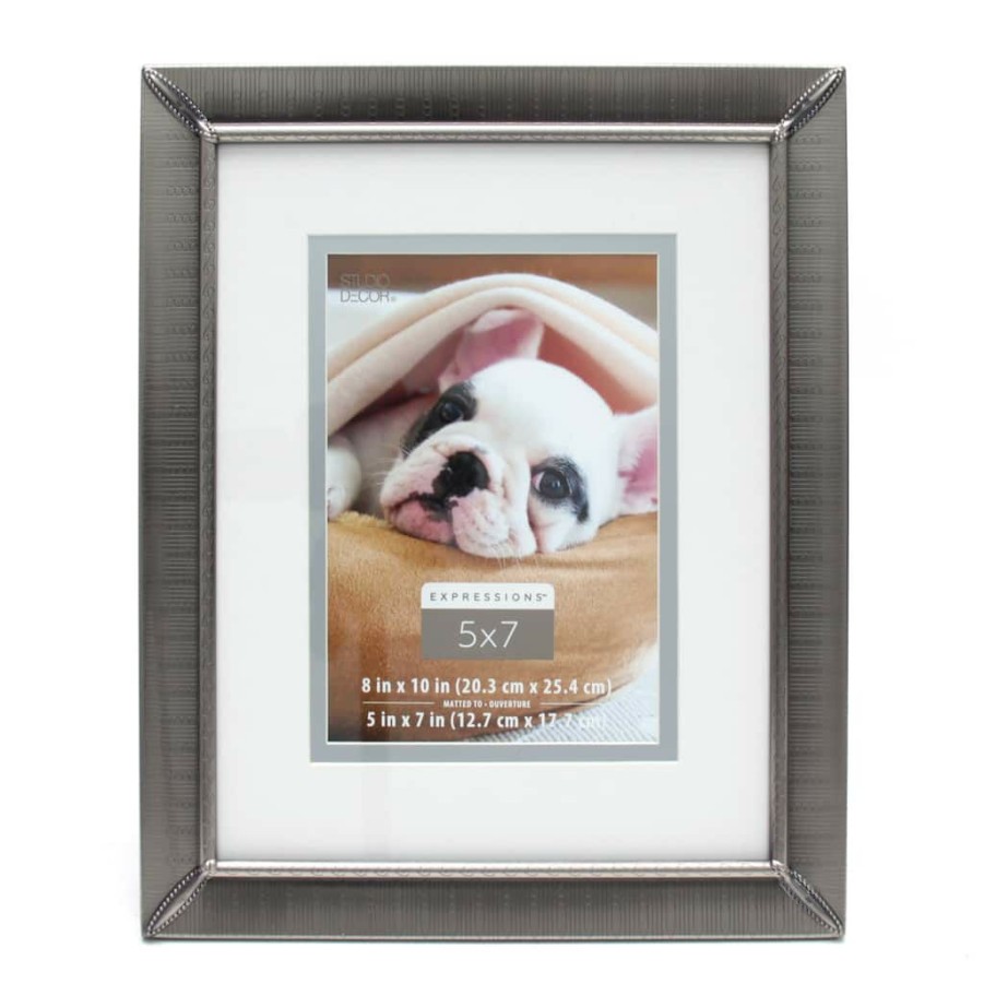 Frames * | Coupon 12 Pack: Etched Pewter 8 X 10 Frame With Double Mat, Expressions By Studio Decor By Studio Decor