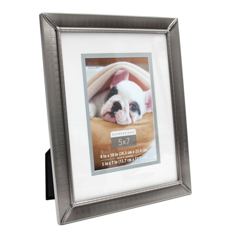 Frames * | Coupon 12 Pack: Etched Pewter 8 X 10 Frame With Double Mat, Expressions By Studio Decor By Studio Decor