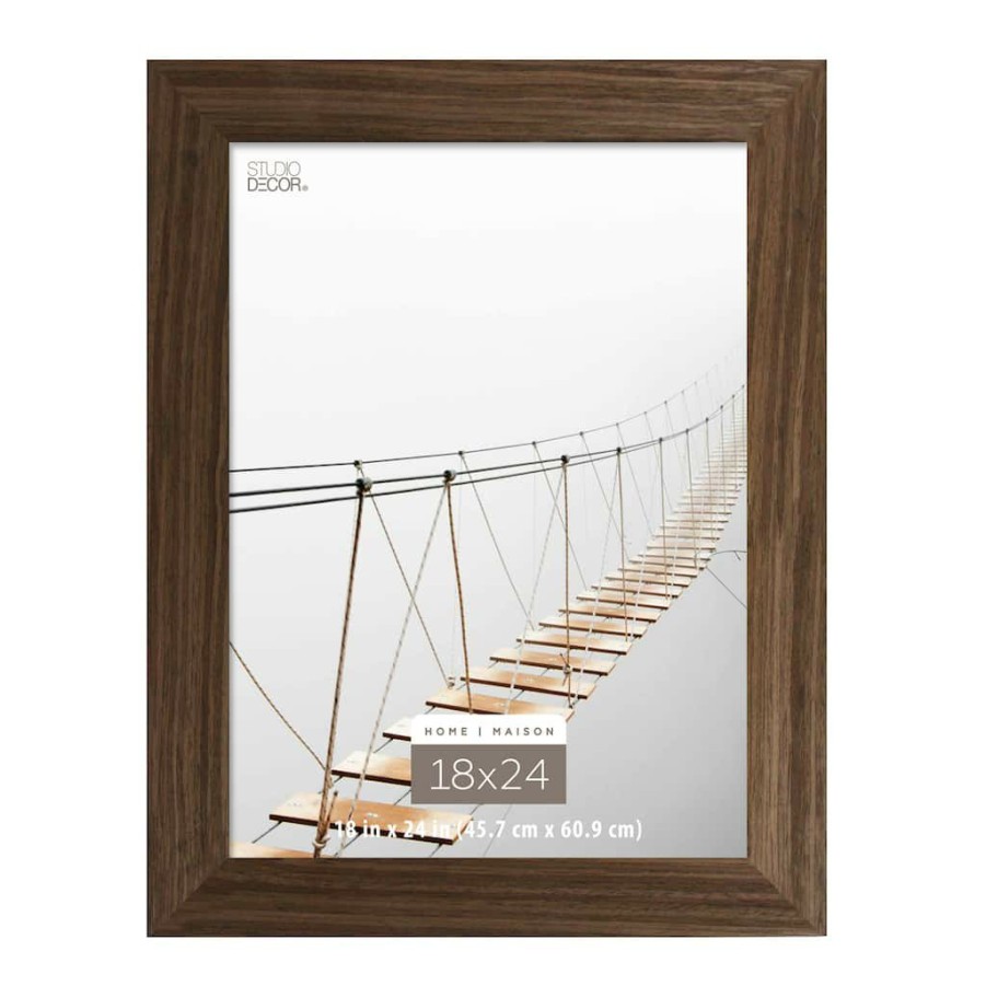 Frames * | Buy Natural Walnut Wood Frame, Home Collection By Studio Decor By Studio Decor Brown