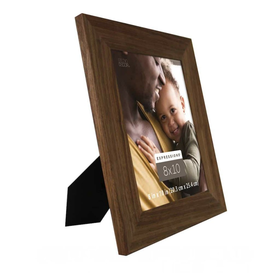 Frames * | Cheap Walnut Wide Scoop 8 X 10 Frame, Expressions By Studio Decor By Studio Decor