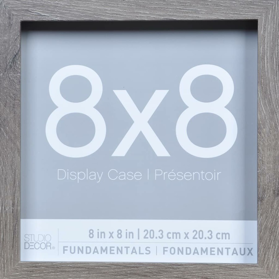 Frames * | Promo 3-Pack Gray 8 X 8 Shadow Boxes, Fundamentals By Studio Decor By Studio Decor