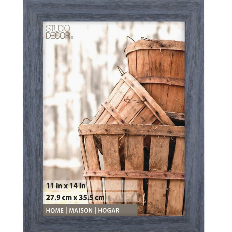 Frames * | Best Deal 8 Pack: Distressed Frame, Home Collection By Studio Decor By Studio Decor Blue