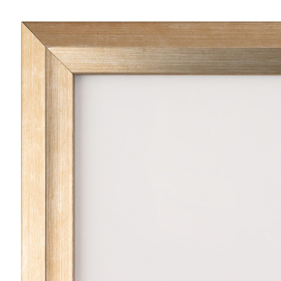 Frames * | Buy 8 X 10 Metallic Gold Inner Slant Frame With Mat, Gallery By Studio Decor By Studio Decor