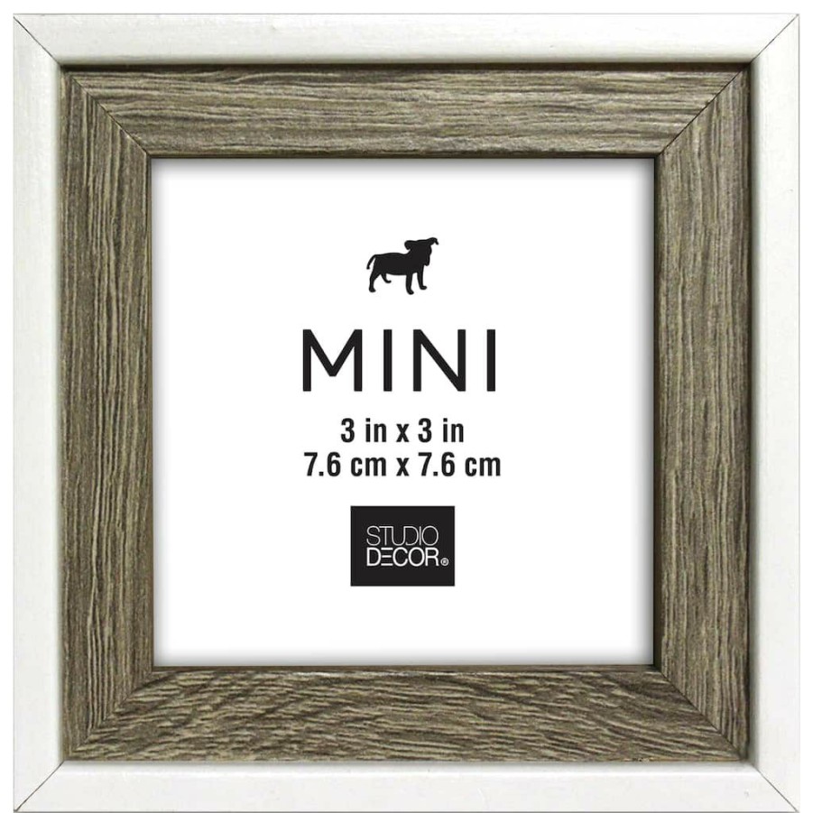 Frames * | Buy 24 Pack: Gray & White 3 X 3 Mini Frame By Studio Decor By Studio Decor