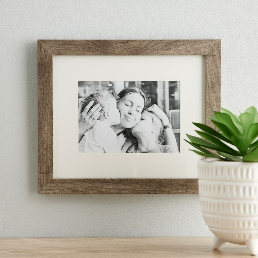 Frames * | Budget Belmont Frame With Mat By Studio Decor By Studio Decor Gray