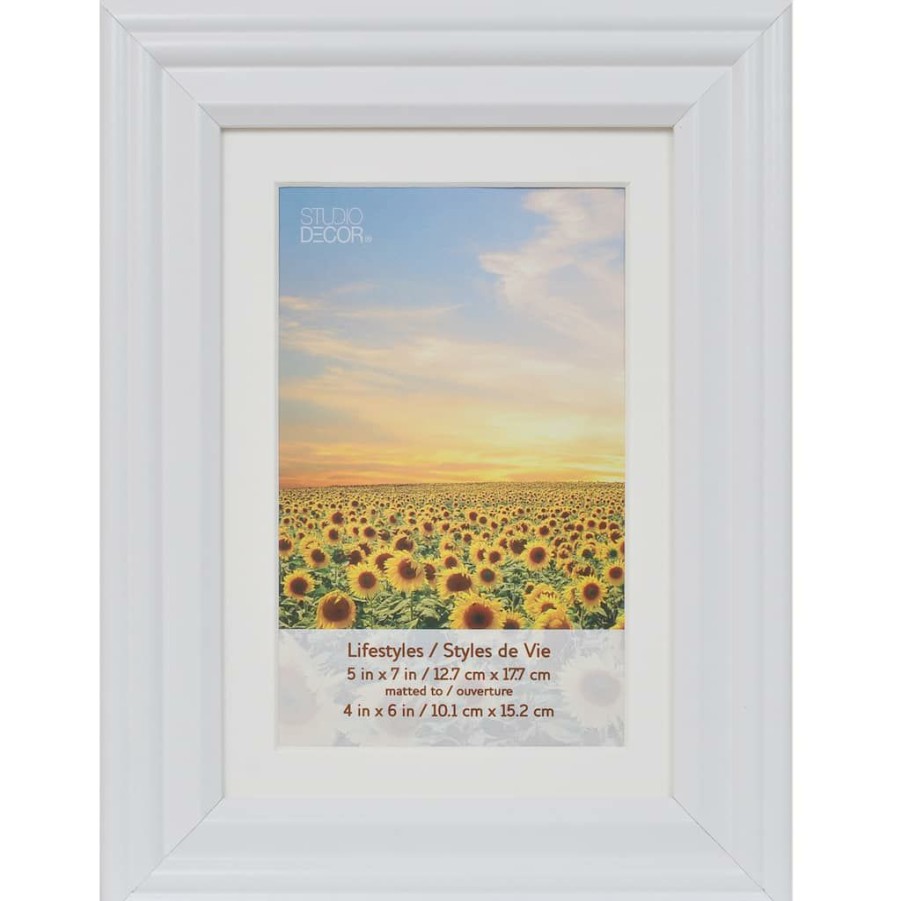 Frames * | Deals 8 Packs: 5 Ct. (40 Total) White 4 X 6 Frame With Mat, Lifestyles By Studio Decor