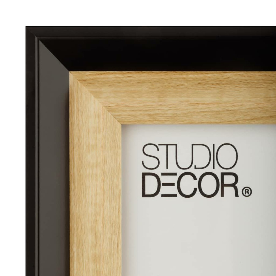 Frames * | Hot Sale Black & Natural Picture Frame By Studio Decor By Studio Decor