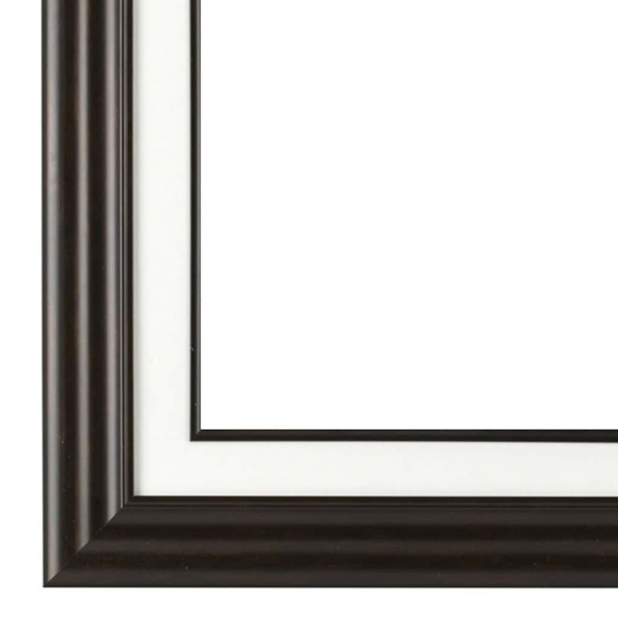 Frames * | New 4 Pack: Bronze Scoop Frame With Mat, Home Collection By Studio Decor By Studio Decor