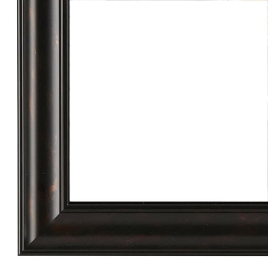 Frames * | Deals Black & Brown Rubbed Frame, Home Collection By Studio Decor By Studio Decor Brown/Black