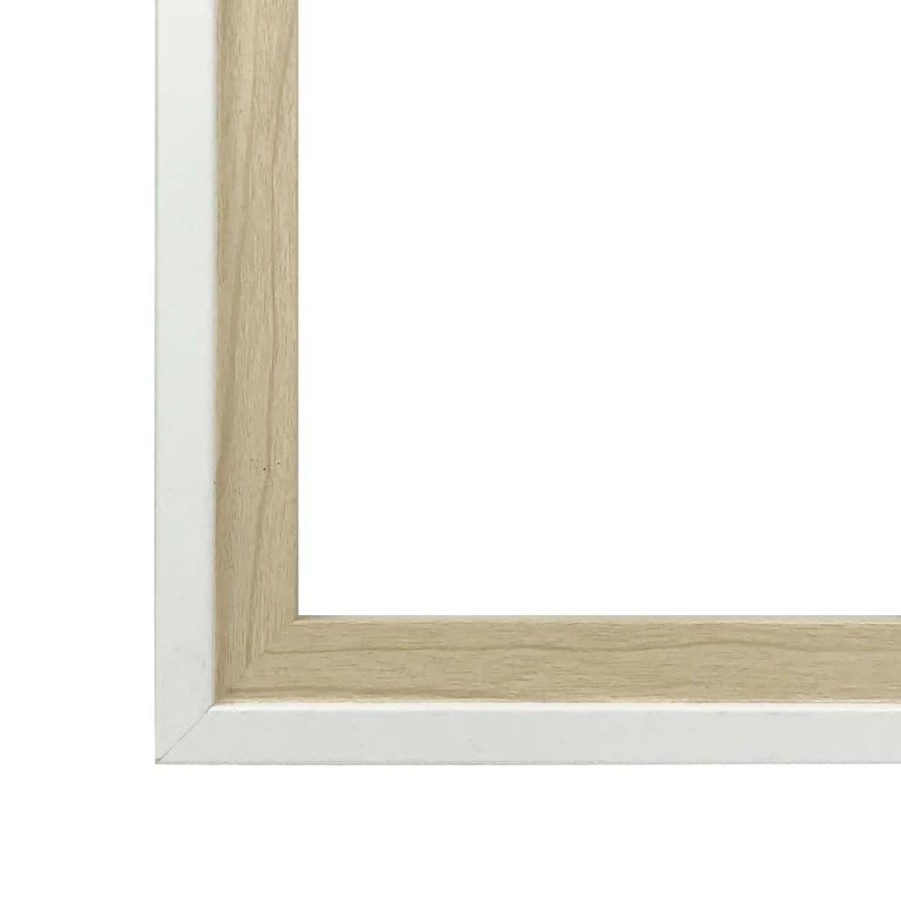 Frames * | Best Reviews Of White & Natural Two-Tone Frame, Simply Essentials By Studio Decor By Studio Decor Natural/White