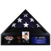 Frames * | Budget Deluxe Flag Case With Photo Display By Studio Decor By Studio Decor