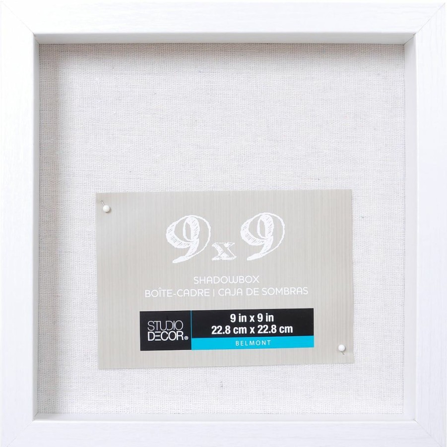 Frames * | Best Pirce Belmont Shadow Box By Studio Decor By Studio Decor White