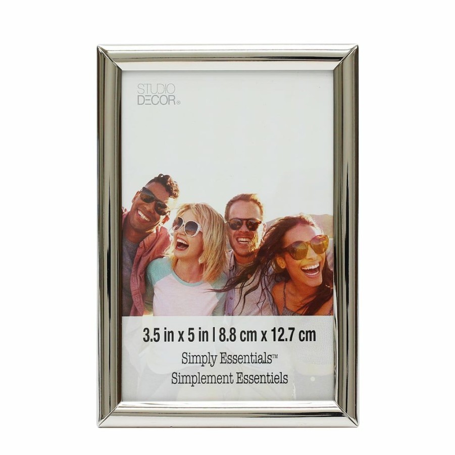 Frames * | Best Pirce 12 Pack: Silver Curved Profile 3.5 X 5 Frame, Simply Essentials By Studio Decor By Studio Decor