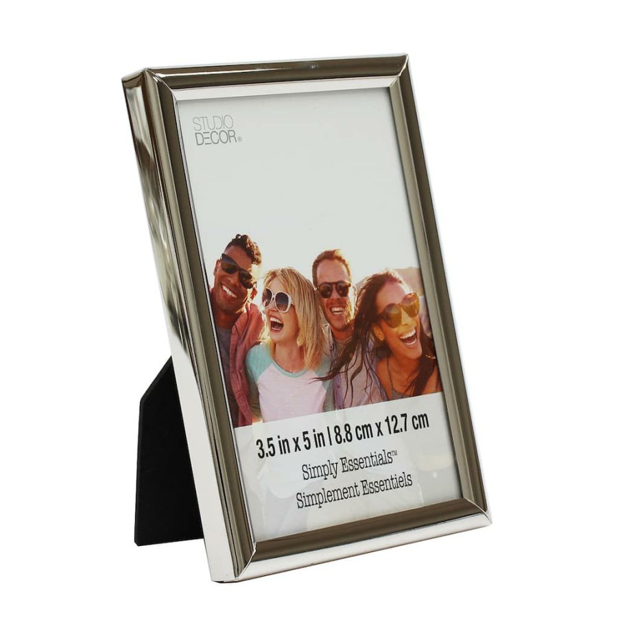 Frames * | Best Pirce 12 Pack: Silver Curved Profile 3.5 X 5 Frame, Simply Essentials By Studio Decor By Studio Decor