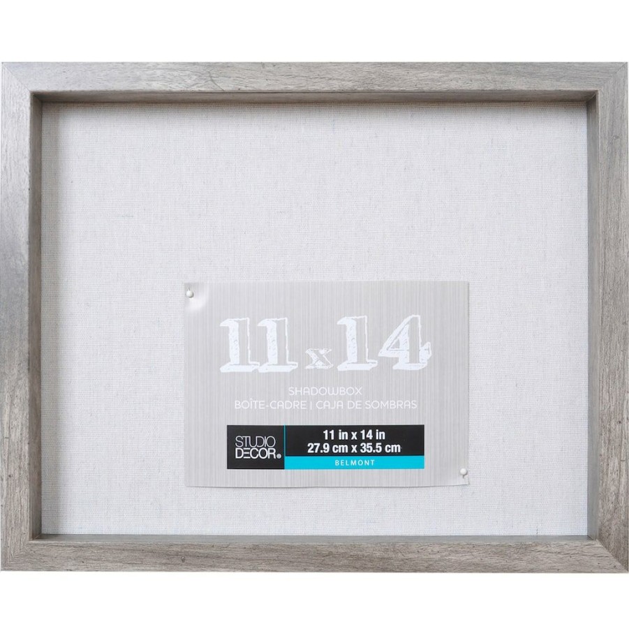 Frames * | Budget 8 Pack: Gray Belmont 11 X 14 Shadowbox By Studio Decor By Studio Decor