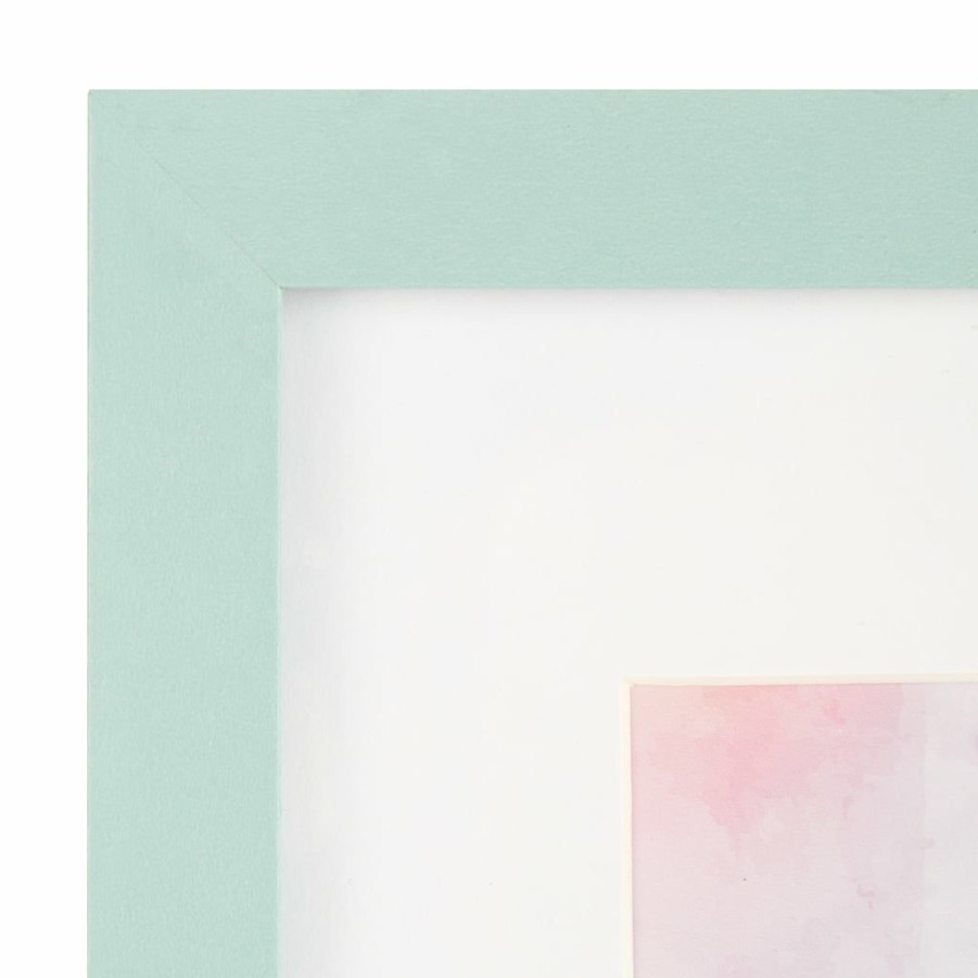 Frames * | Cheap Teal Linear 4 X 6 Frame With Mat, Simply Essentials By Studio Decor By Studio Decor