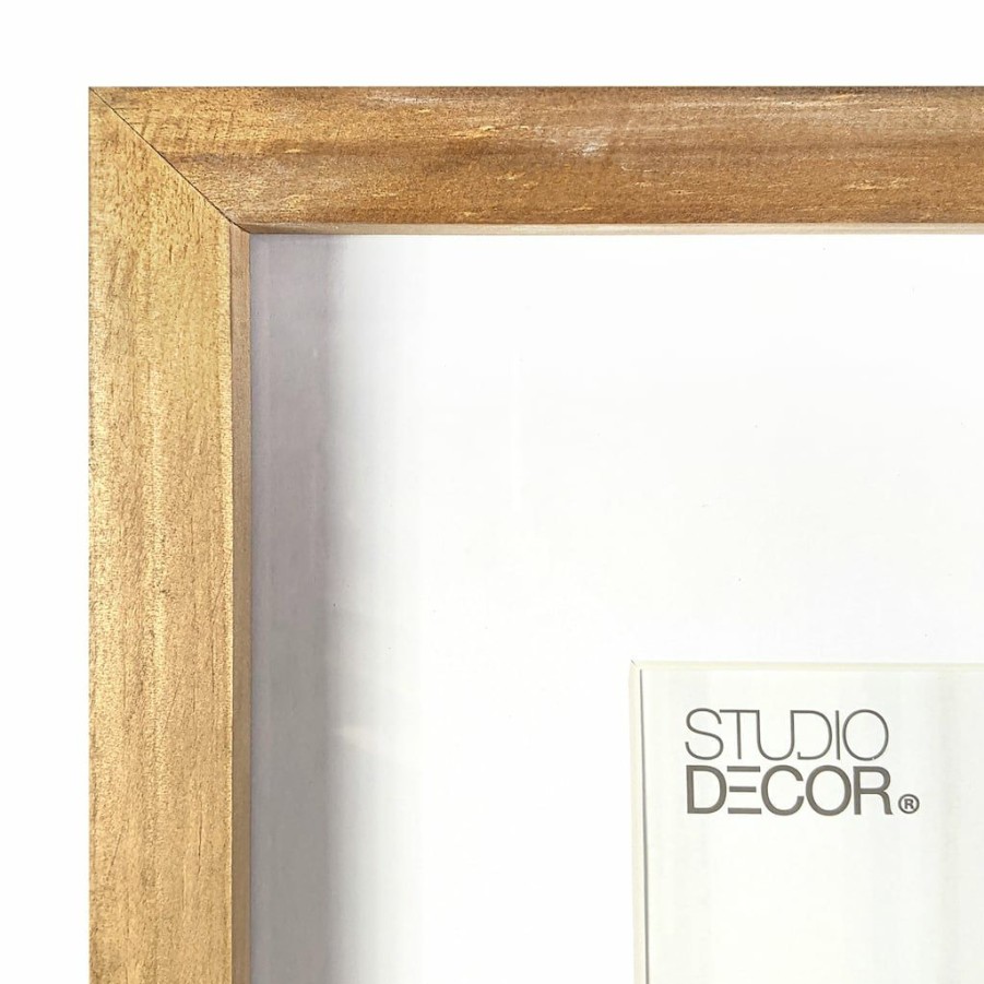 Frames * | Top 10 Natural Walnut Stain 11 X 14 Frame With Mat, Home By Studio Decor By Studio Decor