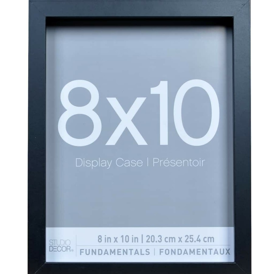 Frames * | Promo 9 Packs: 3 Ct. (27 Total) Black Fundamentals 8 X 10 Display Case By Studio Decor By Studio Decor