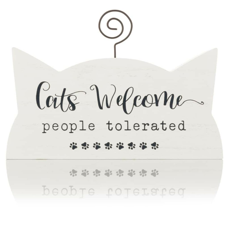 Frames * | Cheap Cats Welcome People Tolerated Photo Holder By Studio Decor By Studio Decor