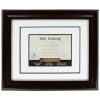 Frames * | Best Pirce Mahogany 6 X 8 Document Frame With Double Mat By Studio Decor By Studio Decor