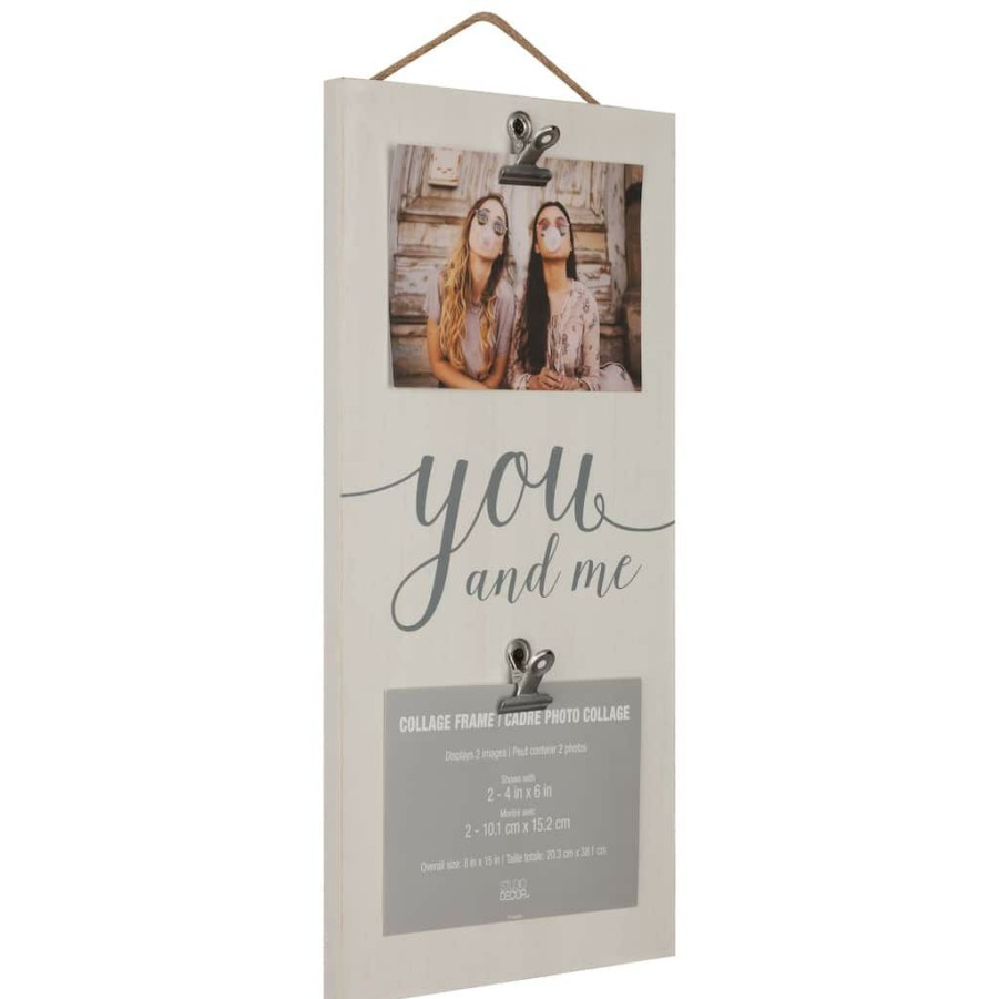 Frames * | Best Pirce 12 Pack: 2 Opening White You & Me 8 X 15 Collage Clip Frame By Studio Decor By Studio Decor