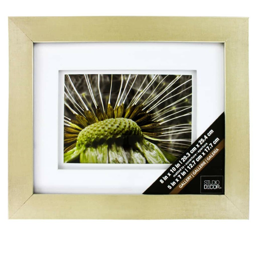 Frames * | Wholesale 8 Pack: Gallery Frame With Double Mat By Studio Decor By Studio Decor Champagne