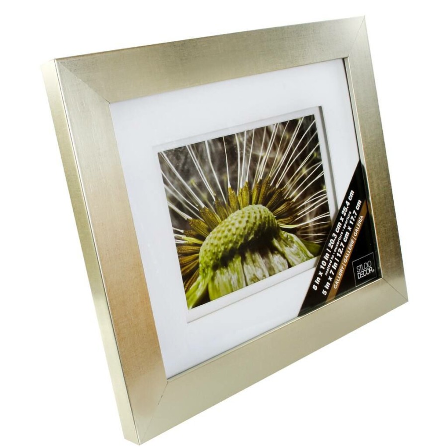 Frames * | Wholesale 8 Pack: Gallery Frame With Double Mat By Studio Decor By Studio Decor Champagne