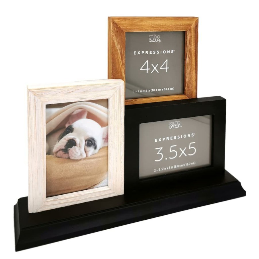 Frames * | Best Deal 12 Pack: 3 Opening Multicolor Wood Tabletop Collage Frame, Expressions By Studio Decor By Studio Decor